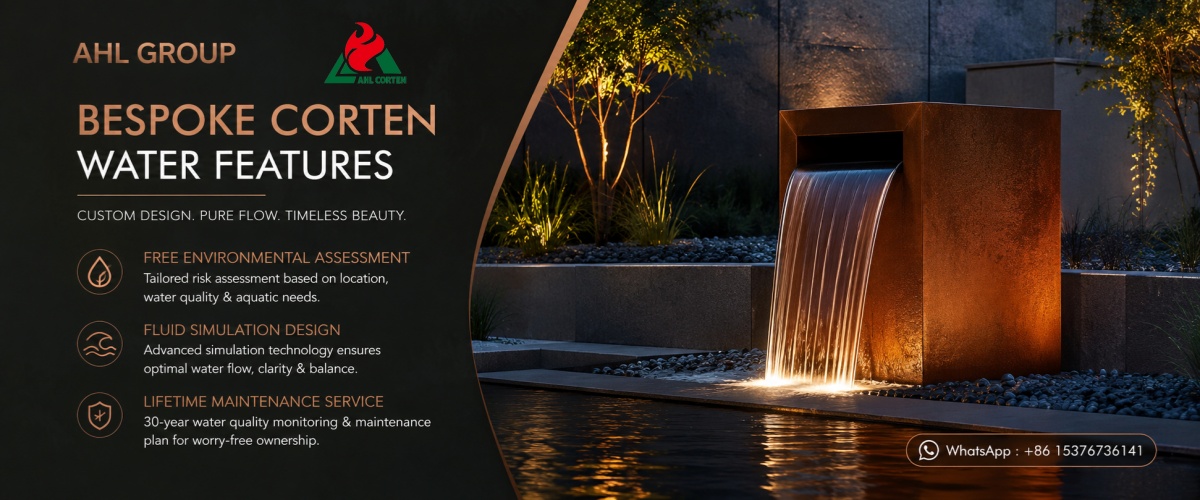 Why Choose AHL Group for Bespoke Corten Water Features